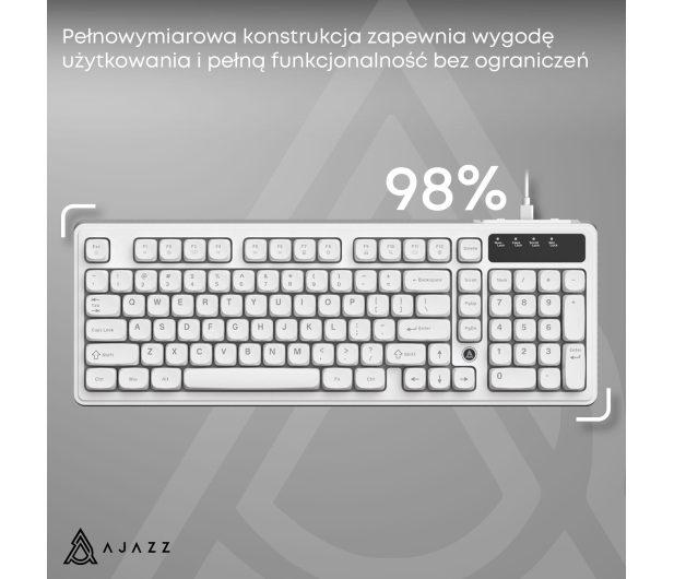 Ajazz AF98 biała - 1536380 - zdjęcie 7